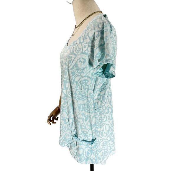 Fresh Produce Shirt Cut Out Back Shoulders Wander Twin Short Sleeves XL - Picture 2 of 13